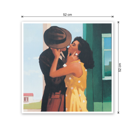 Homage to Vettriano - The Last Great Romantic cm 50x50 - misure