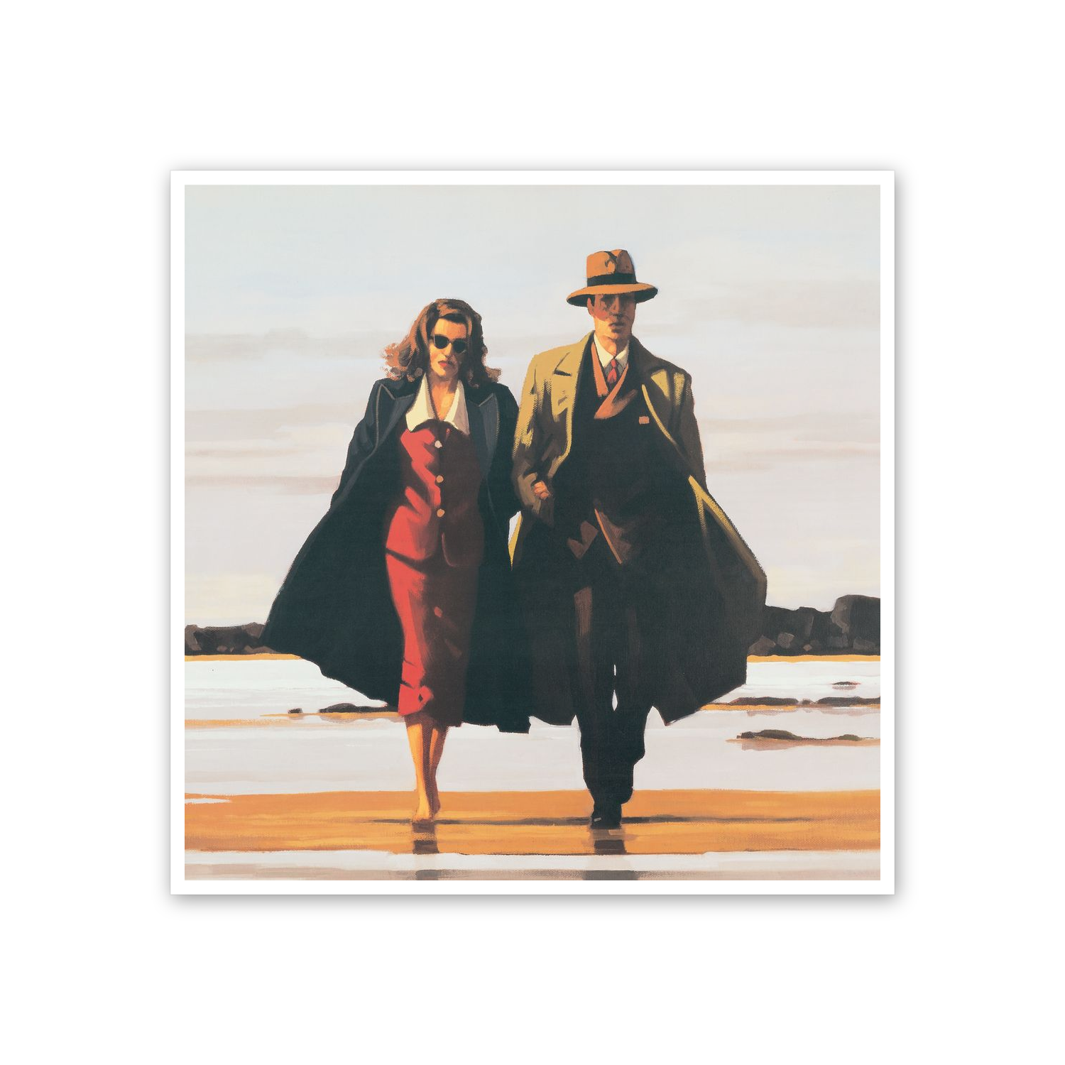 Homage to Vettriano - The Road To Nowhere cm 50x50