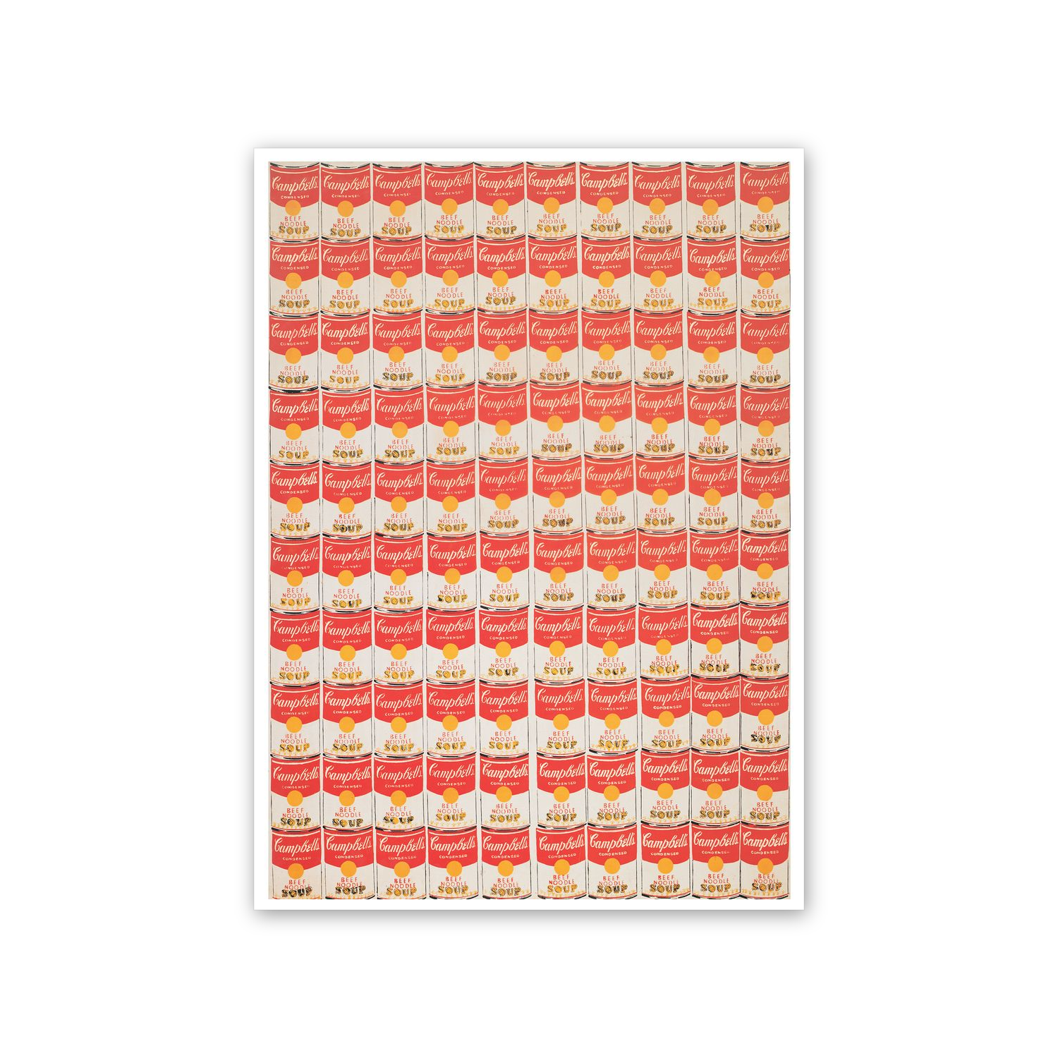 Homage to Warhol - One Hundred Cans, 1962 cm 50x70