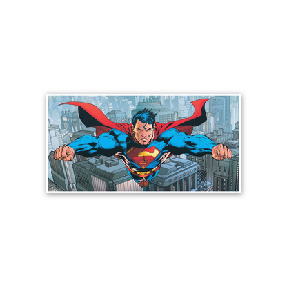 Homage to Superman Flying Over Metropolis cm 100x50