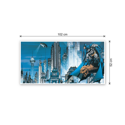 Homage to Batman Gotham City Skyline cm 100x50 - misure