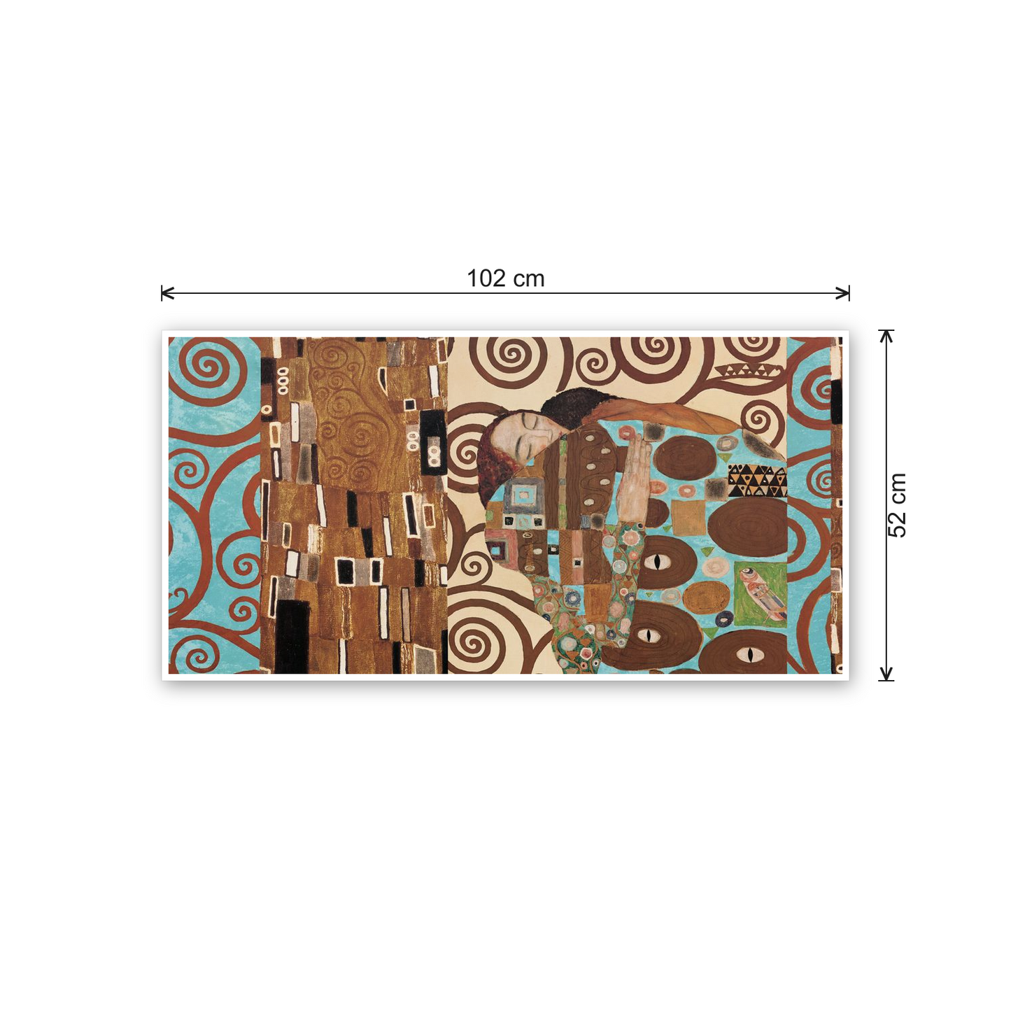 Homage to Klimt - Anniversary patchwork cm 100x50 - misure