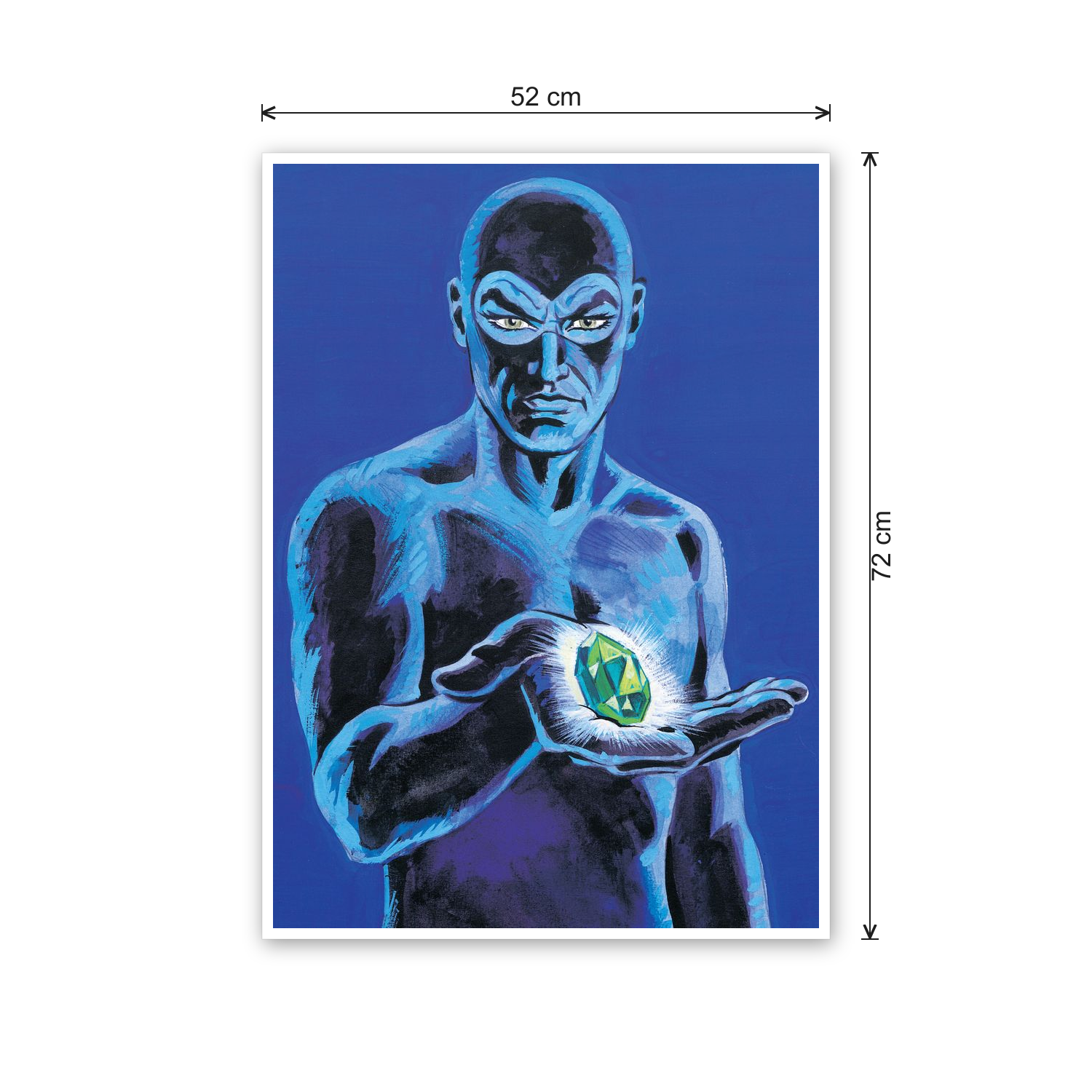 Homage to Diabolik Emerald cm 50x70 - misure