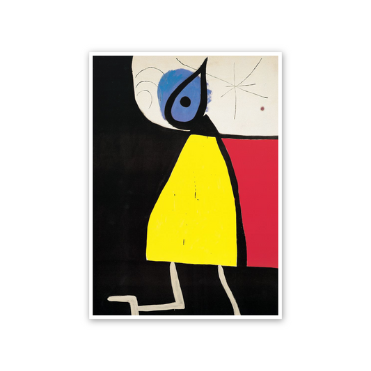 Homage to Mirò - Woman At Night 1973 cm 50x70