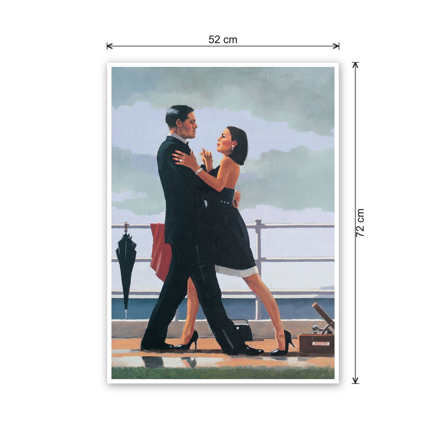 Homage to Vettriano - Anniversary Walz cm 50x70 - misure