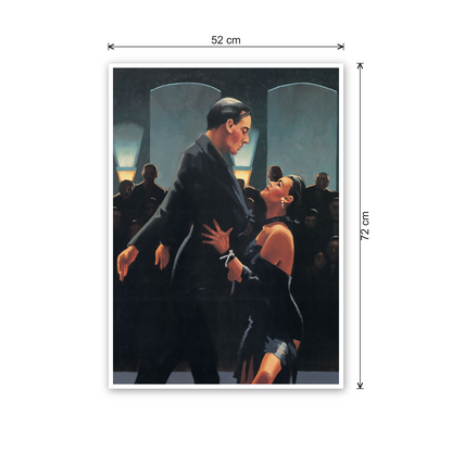 Homage to Vettriano - Rumba In Black cm 50x70 - misure