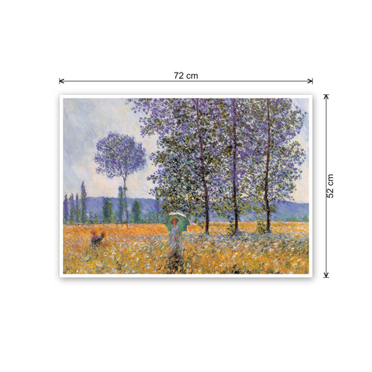 Homage to Monet - Fields in Spring cm 70x50 - misure