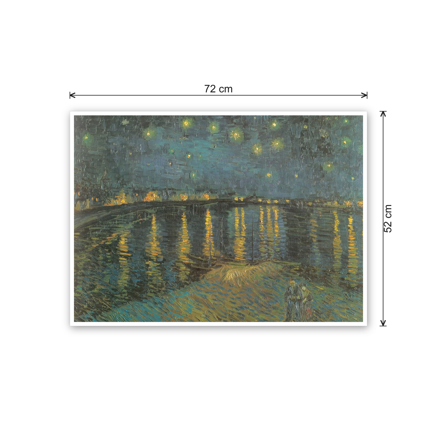 Homage to Van Gogh - Starry Night 1888 cm 70x50 - misure