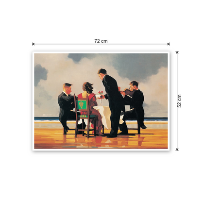 Homage to Vettriano - Elegy For A Dead Admiral cm 70x50 - misure