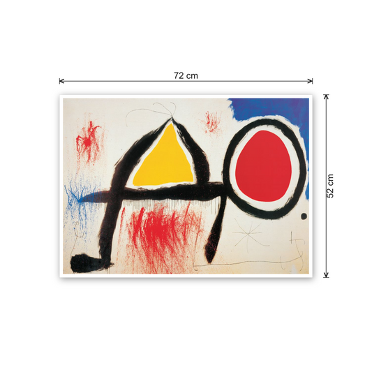 Homage to Mirò - Personagge Devan Le Soleil cm 70x50 - misure