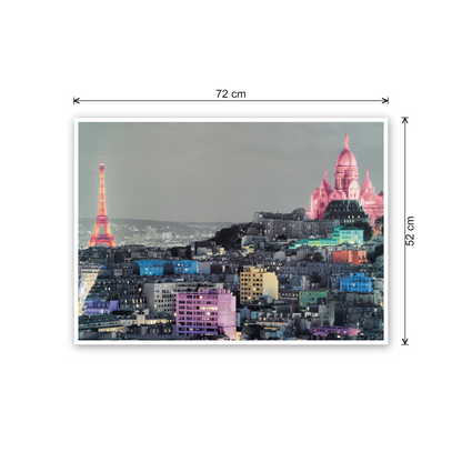 Paris, Colour cm 70x50 - misure
