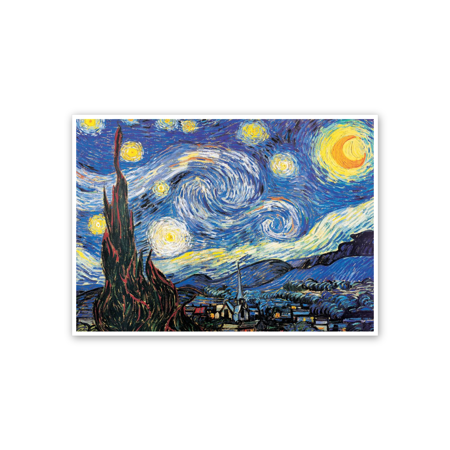 Homage to Van Gogh - Starry Night cm 70x50