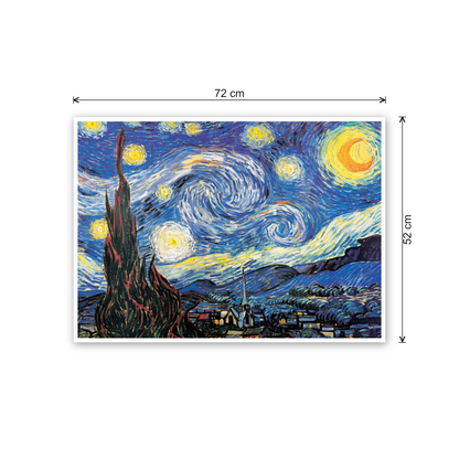 Homage to Van Gogh - Starry Night cm 70x50 - misure