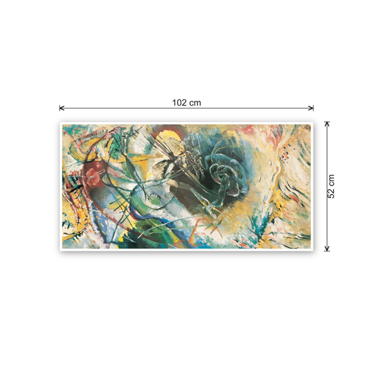 Homage to Kandinsky - Improvisation cm 100x50 - misure