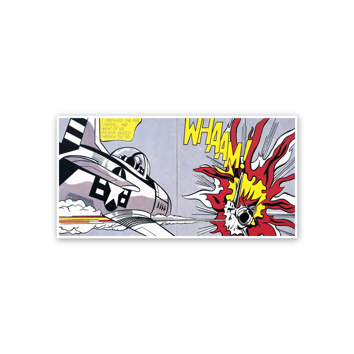 Homage to Lichtenstein - Whaam! cm 100x50