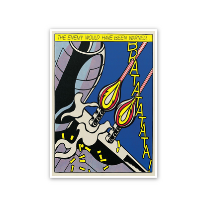 Homage to Lichtenstein - As I Opened Fire Panel 2 cm 50x70