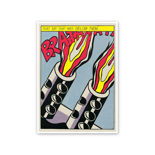 Homage to Lichtenstein - As I Opened Fire Panel 3 cm 50x70