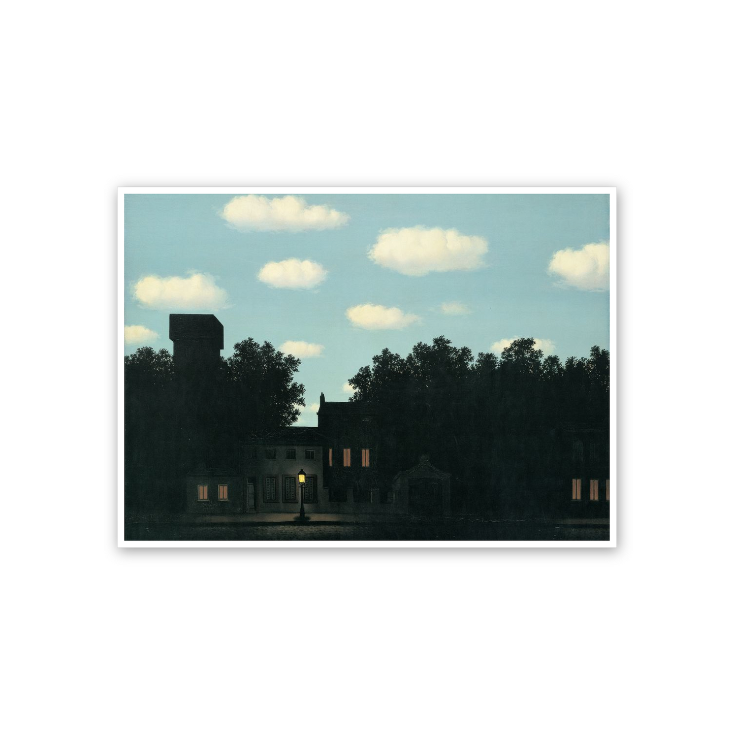 Homage to Magritte - The Empire of Lights cm 70x50