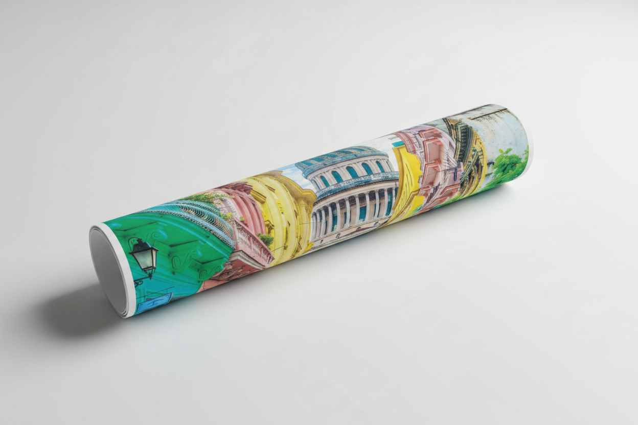 Hauser in calle barcellona Havanna - cm 72x52 - Poster