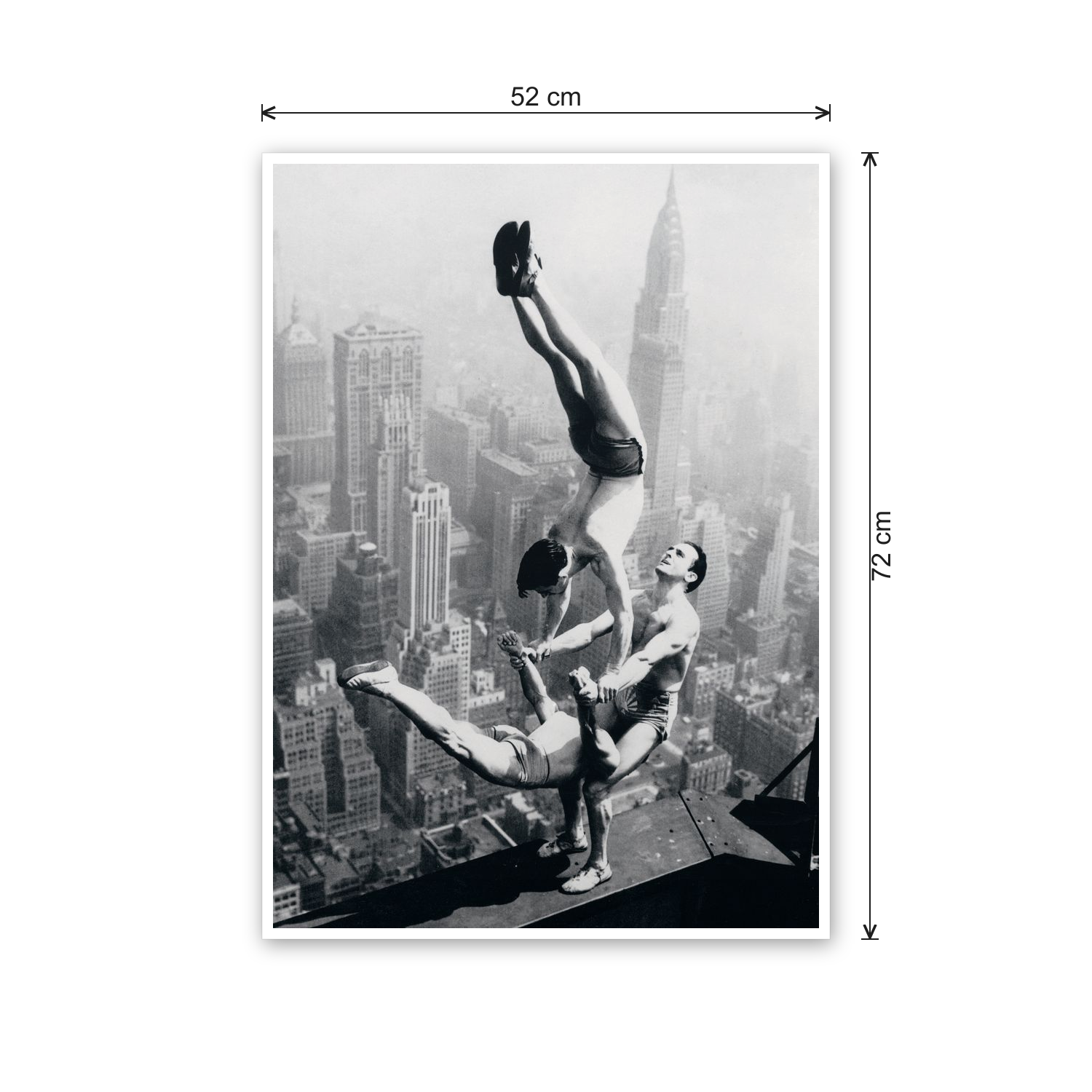 Acrobats at the Empire State Building cm 50x70 - misure