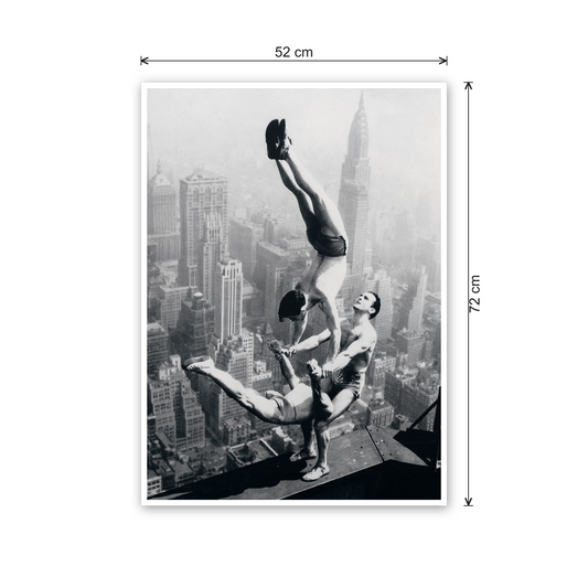 Acrobats at the Empire State Building cm 50x70 - misure