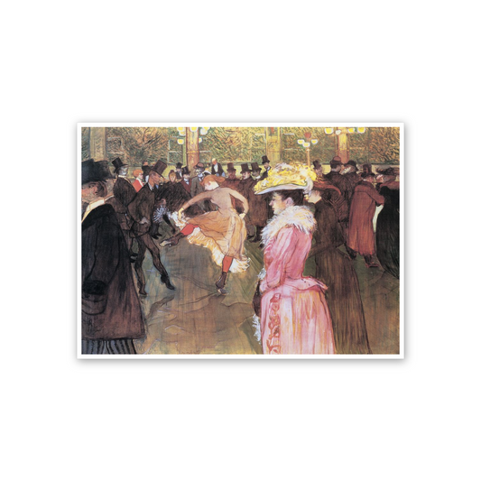 Homage to Toulouse-Lautrec - Ball im Moulin Rouge cm 70x50