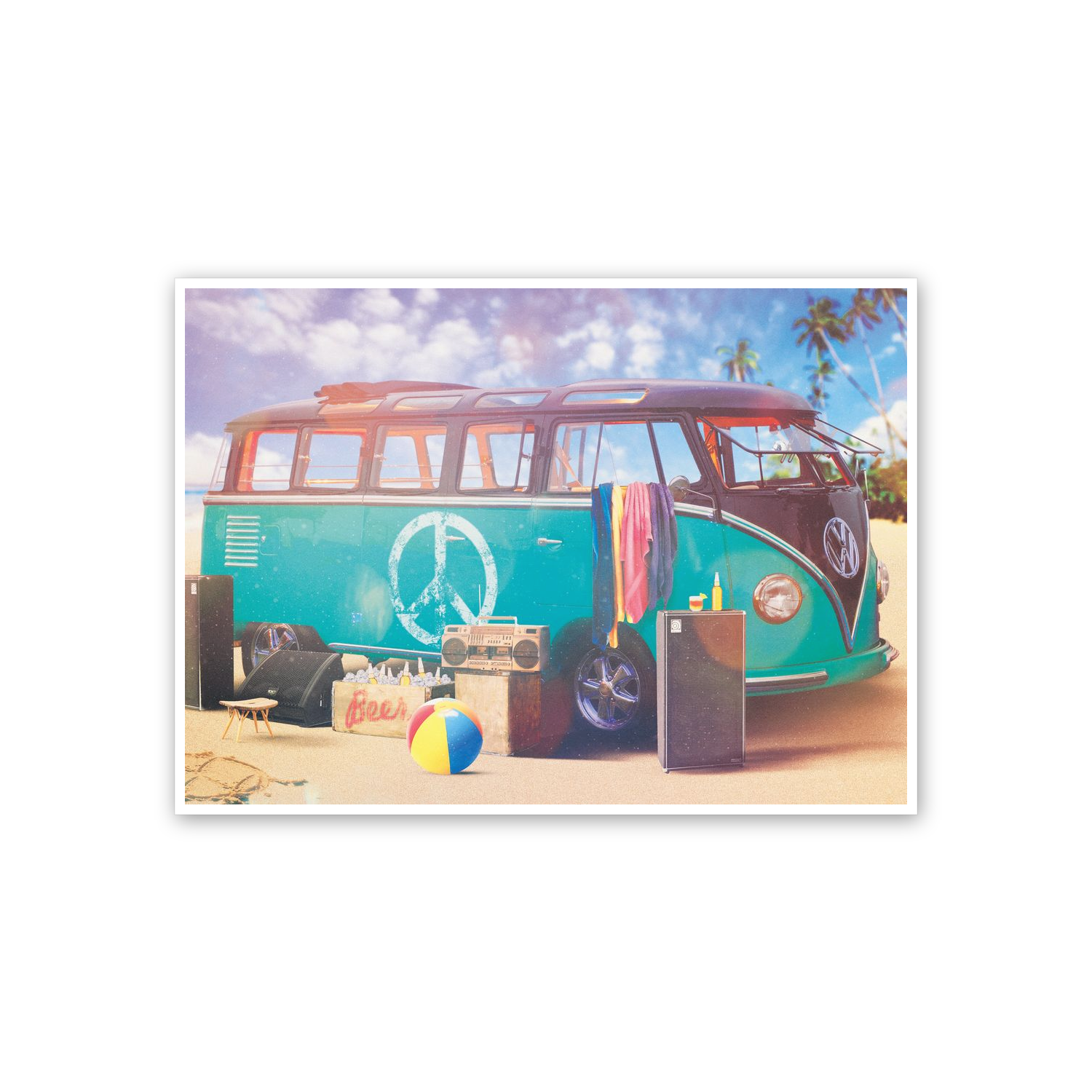 Freedom VW Camper van cm 70x50