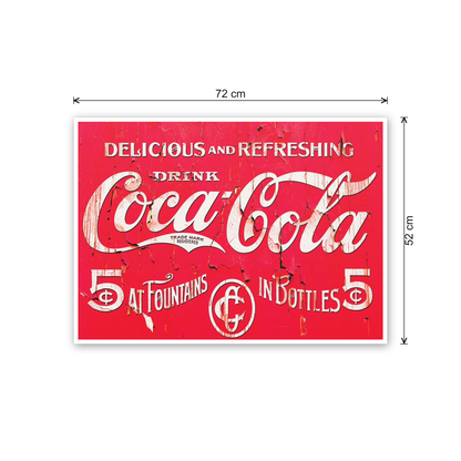 Homage to Delicious & refreshing Coke cm 70x50 - misure