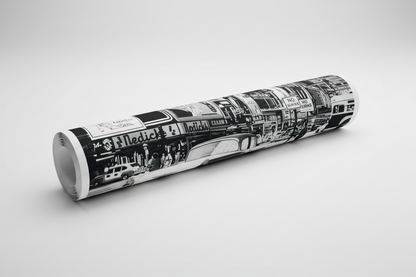 Advertising in the City - cm 72x52 - Poster