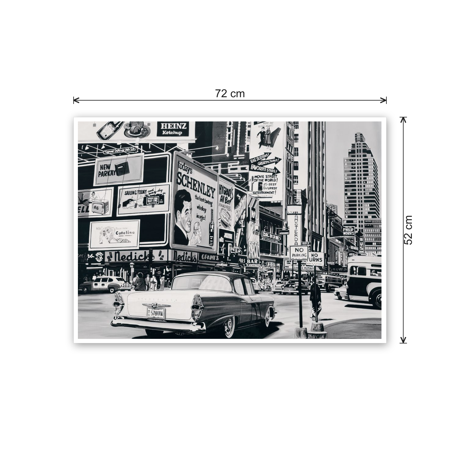 Advertising in the City cm 70x50 - misure