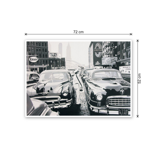 Cars in traffic cm 70x50 - misure