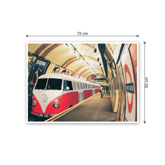 VW Camper tube train cm 70x50 - misure
