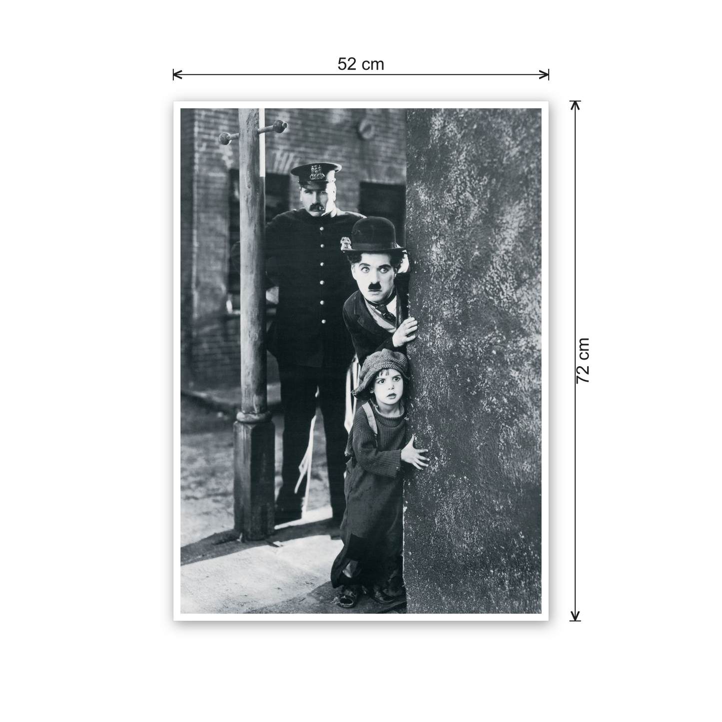 Charlie Chaplin cm 50x70 - misure