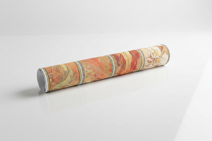 Homage to Mucha - Les saisons 1900 - cm 102x52 - Poster
