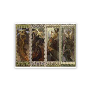 Homage to Mucha - The moon and stars - cm 72x52 - Poster