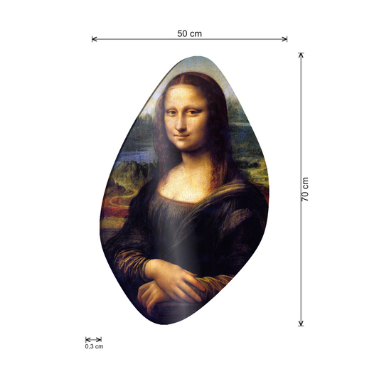 Mona Lisa - Gioconda cm 50x70 - misure