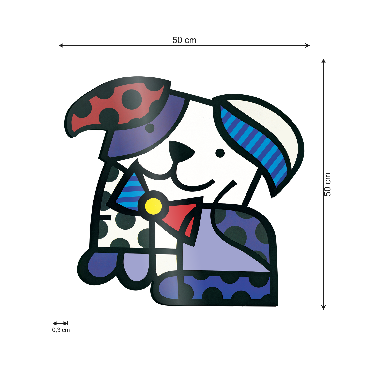 Cagnolino cm 50x50 - misure
