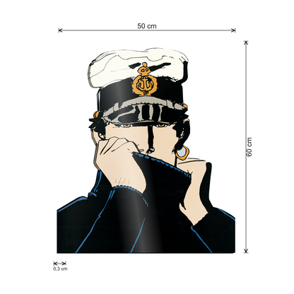 Corto Maltese cm 50x60 - misure