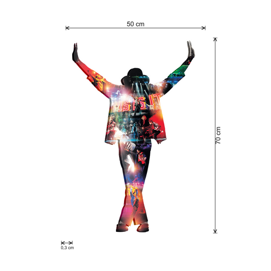 Il Re del Pop cm 50x70 - misure
