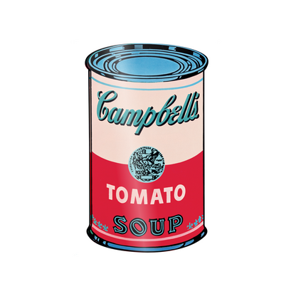 Campbell's Soup Rosso e Azzurro cm 50x70
