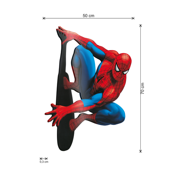 Spiderman - cm 50x70 - Acrilico Sagomato