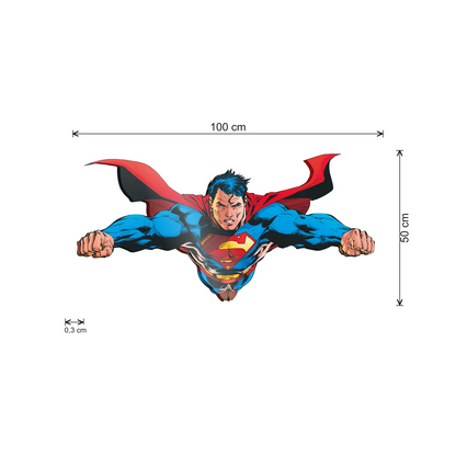 Superman cm 100x50 - misure