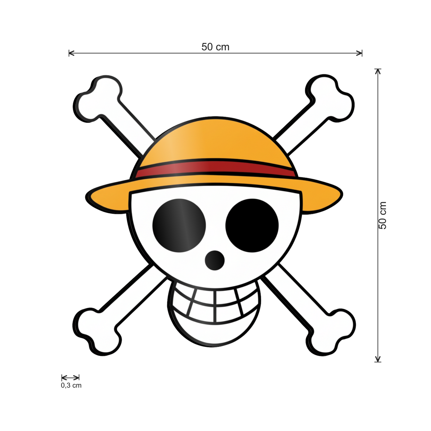 Pirati cm 50x50 - misure