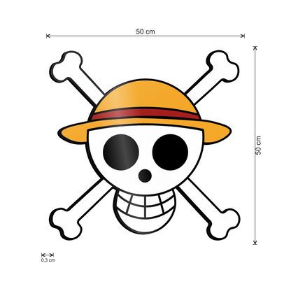 Pirati cm 50x50 - misure