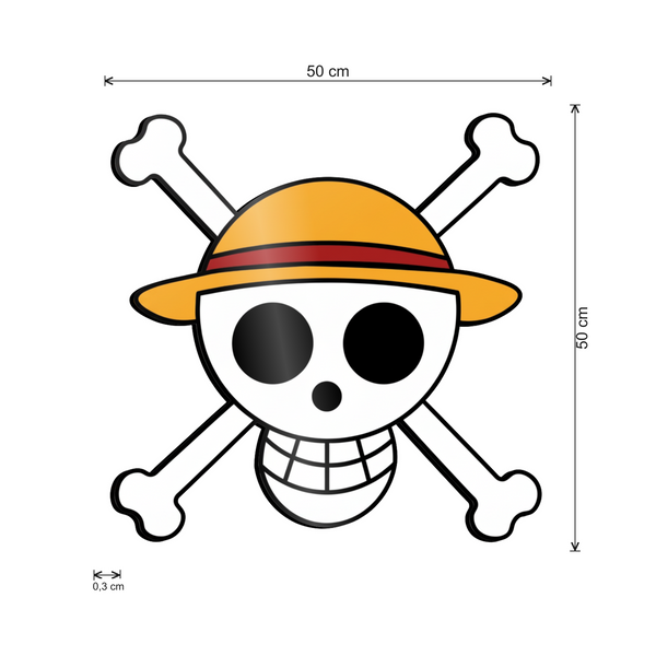 Pirati - cm 50x50 - Acrilico Sagomato