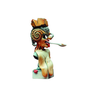Salvador Dalì - Ritratto di Picasso - h 13.5 cm - Scultura 3D - Fatta e Dipinta a Mano