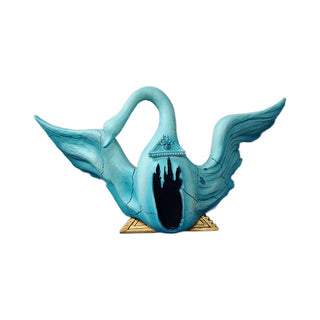 Salvador Dalì - Cigno - h 9 cm - Scultura 3D - Fatta e Dipinta a Mano