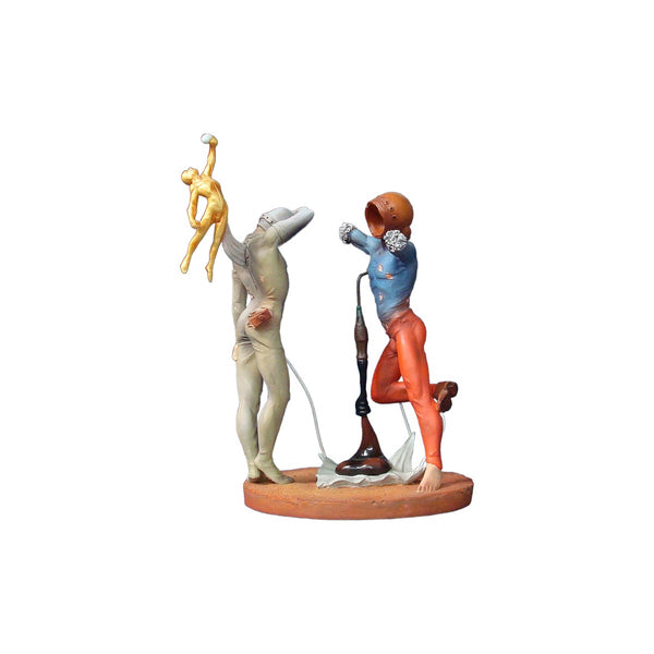 Salvador Dalì - Poesia d'America - h 18 cm - Scultura 3D - Fatta e Dipinta a Mano