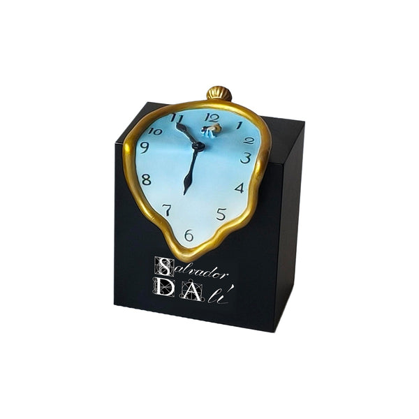 Salvador Dalì - Orologio con base - h 11 cm - Scultura 3D - Fatta e Dipinta a Mano