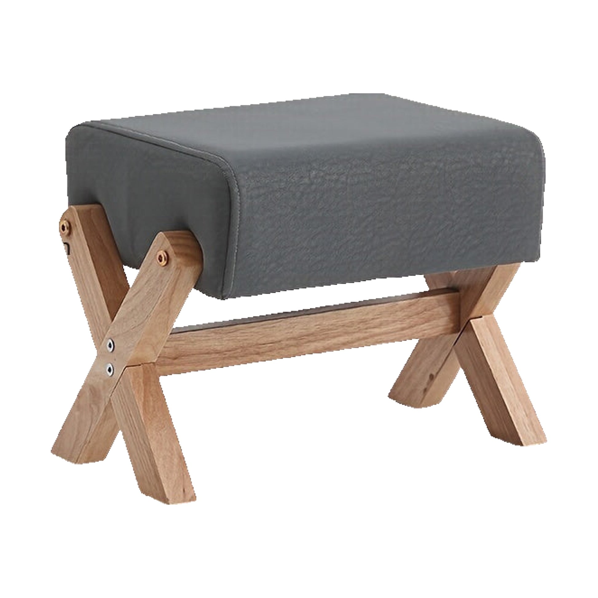 Panchetto in Legno Massello - Ciano + Legno 32×26×27 cm